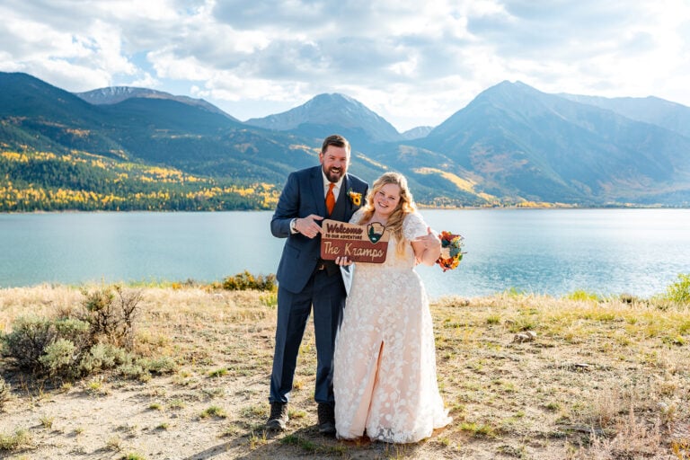 Colorado Elopement Couple by Autumn Lake