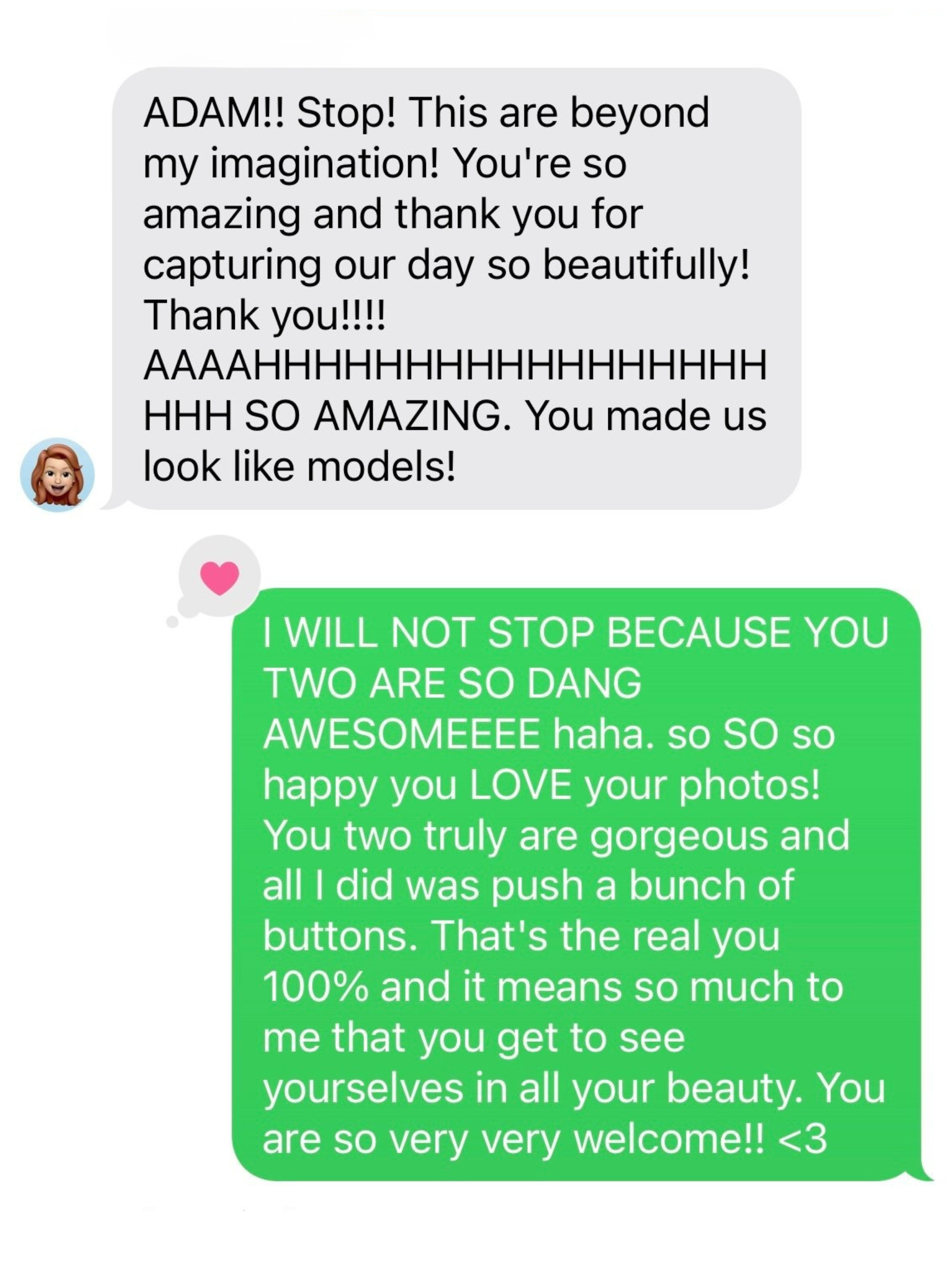 Five star client reviews